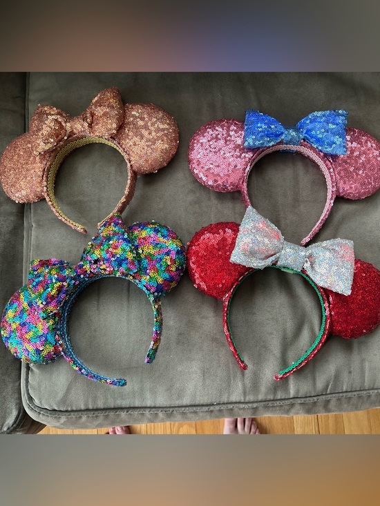 Accessories - Sequin light Up Minnie Mouse Ear Headbands - Multicolor Set